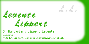 levente lippert business card